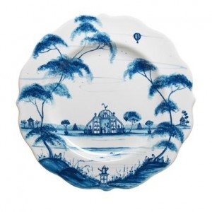 Country Estate Dessert Plate Conservatory Delft Blue