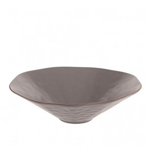 Cantaria Centerpiece Bowl Matte Charcoal