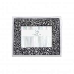 Shagreen Leather with Metal Border 5x7 Frame