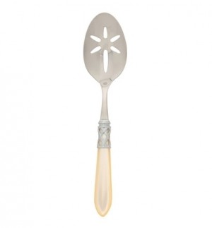 Aladdin Ivory Antique Slotted Spoon