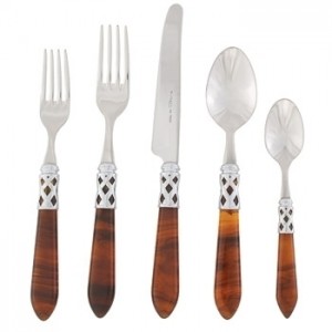 Aladdin Tortoiseshell Brilliant Five Piece Place Setting