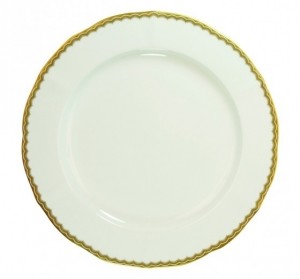 Antique Gold Dinner Plate