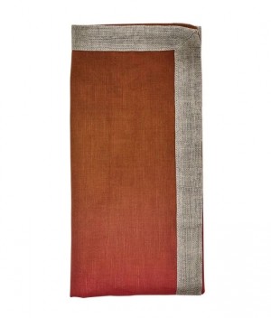 Dip Dye Napkin in Cranberry and Orange Set/4