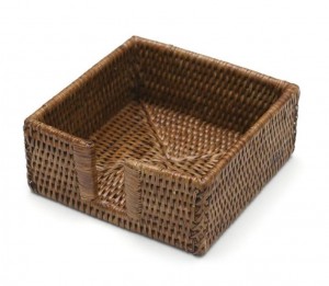 Rattan Cocktail Napkin Box