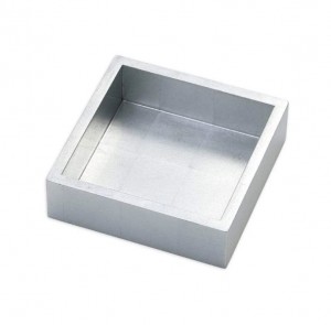 Lacquer Cocktail Napkin Box Silver