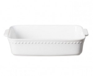 Pearl White Rectangular Baker