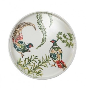 Fauna Pheasants Handled Round Tray