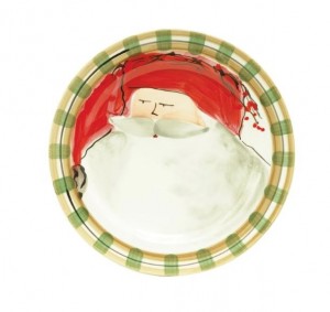 Old St. Nick Red Hat Round Salad Plate