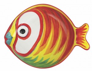 Pesci Colorati Figural Fish Medium Serving Bowl