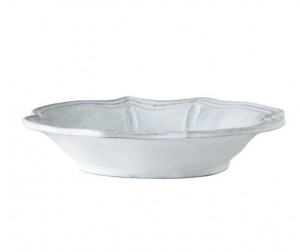 Incanto White Baroque Pasta Bowl