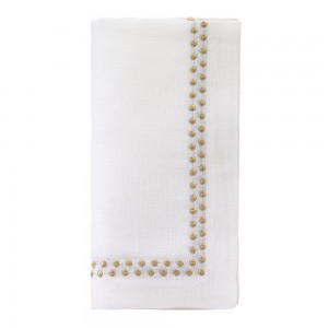 Pearls Gold Napkin Set/4