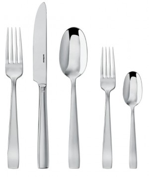 Flat Stainless Five Piece Place Setting