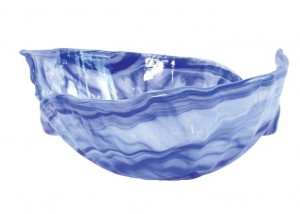 Onda Glass Cobalt Round Bowl
