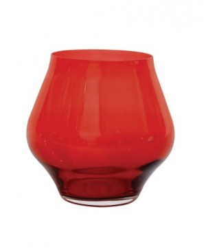 Contessa Red Stemless Wine Glass Set/4