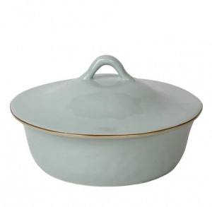 Cantaria Round Covered Casserole Sheer Blue