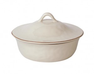 Cantaria Round Covered Casserole Ivory