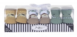 Safari Animals Socks Gift Set