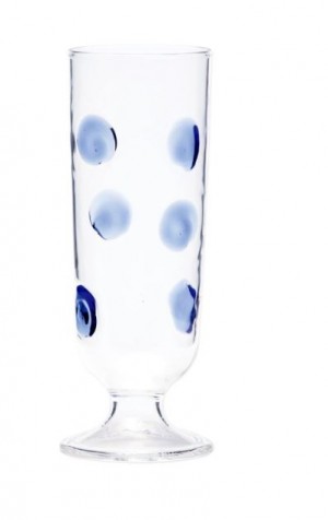 Drop Champagne Glass Blue