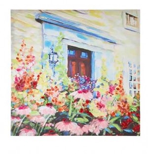 Cornflower Porch Canvas Wall Art