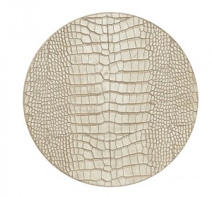 Croco Placemat in Gold Set/4