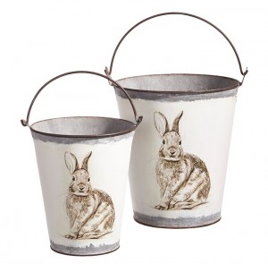 8.75" Bunny Handled Bucket
