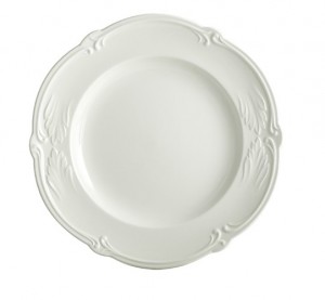 Rocaille White Canape Plate