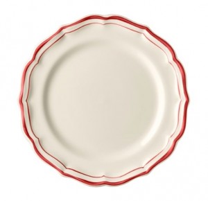 Filet Red Dessert Plate