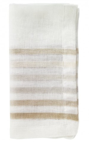 Logan Beige Napkin Set/4