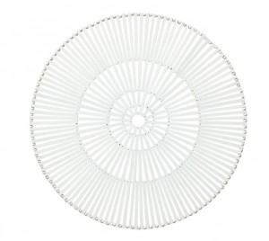 Spoke Placemat in White Set/4