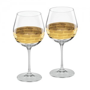 Truro Gold Red Wine Glass Set/2