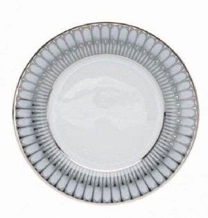 Arcades Grey and Platinum Dessert Plate