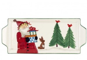 Old St. Nick Handled Rectangular Platter