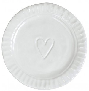 Pietra Serena Heart Plate