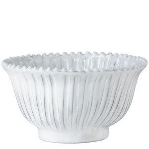 Incanto White Stripe Small Serving Bowl