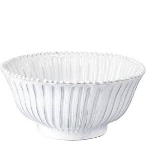 Incanto White Stripe Medium Serving Bowl