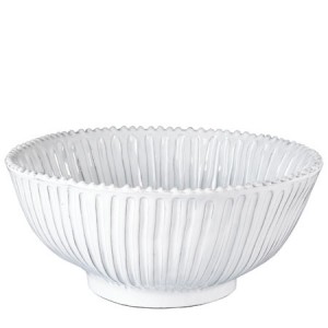 Incanto White Stripe Large Serving Bowl
