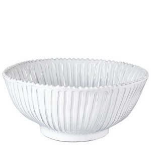 Incanto White Stripe Large Serving Bowl