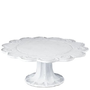 Incanto White Lace Large Cake Stand