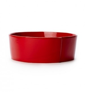 Lastra Red Large Serving Bowl