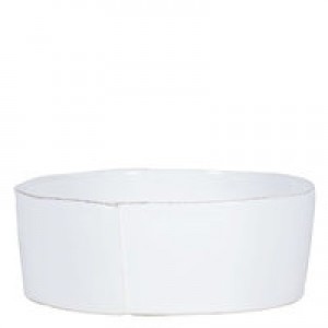 Lastra White Large Serving Bowl