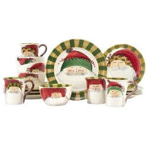 Old St. Nick Assorted Sixteen Piece Place Setting