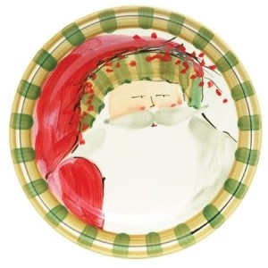 Old St. Nick Striped Hat Dinner Plate