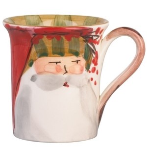 Old St. Nick Striped Hat Mug