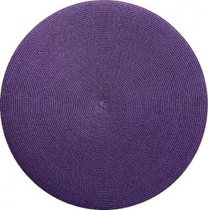 Round Placemat in Prune Set/4