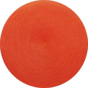 Round Placemat in Red/Orange Set/4