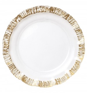 Rufolo Glass Gold Service Plate/Charger