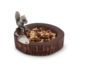 Standing Squirrel Nut Bowl and Scoop