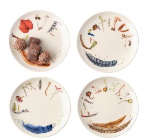 Forest Walk Tidbit Plates Set/4