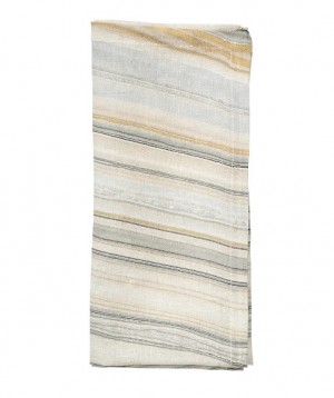 Marbled Napkin in Beige, Taupe and Gray, Set/4