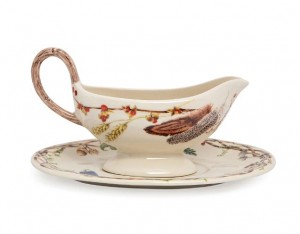 Forest Walk Sauce Boat with Plate